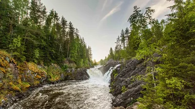 Величественный Водопад Кивач на фото: нереальное зрелище