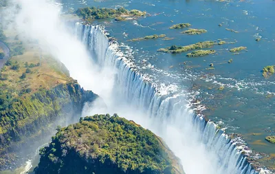 Удивительный Водопад Виктория в формате PNG