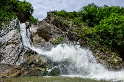 Арт-рисунки водопадов Дагестана на фото