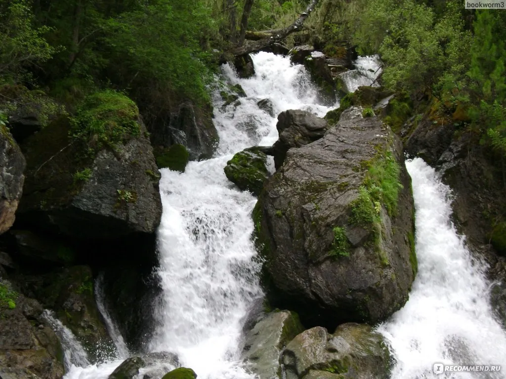 Горный Алтай водопад Башкаус