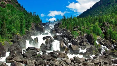 Фотографии водопадов горного алтая - лучшее качество