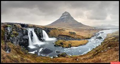 Фото водопада в Исландии в формате gif