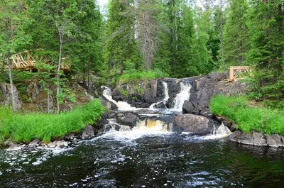 Карельские водопады в объективе: захватывающая природная красота