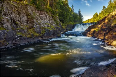 Путешествие водных чар: Водопады Карелии на фото