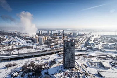 Зимний городской пейзаж Волгограда: Изображения в JPG, PNG, WebP форматах