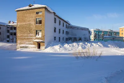 Зимний фоторассвет: Воркута в утренних лучах