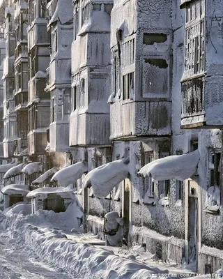 Зимнее волшебство: Фотографии Воркуты в снегу