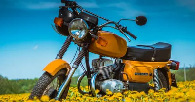 Картинка Восход мотоцикла для быстрой загрузки на планшет