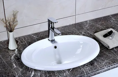 27) Фотография ванной с врезной раковиной. Скачать JPG, PNG, WebP