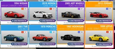 Фото всех машин forza horizon 4 в формате jpg