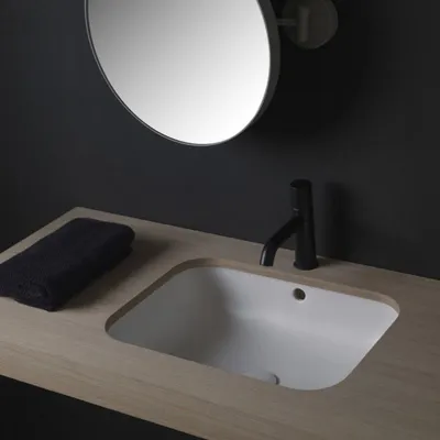 11) Изображения ванной комнаты с встраиваемыми раковинами в 4K