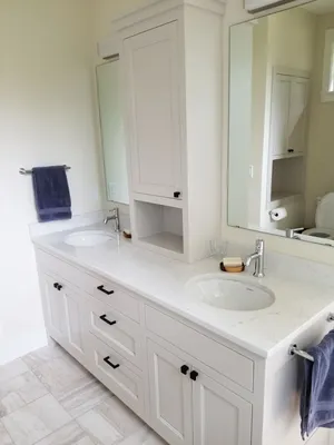 Идеи для создания уютной ванной комнаты: встраиваемые раковины (фото)