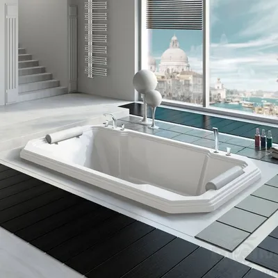 Фото встроенной ванны - выберите формат для скачивания: JPG, PNG, WebP