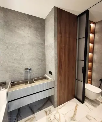 Вдохновение для дизайна ванных комнат с встроенными ваннами
