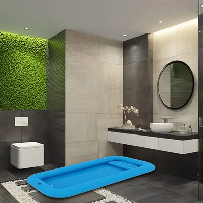 Ванные комнаты с встроенными ваннами: идеи и фото