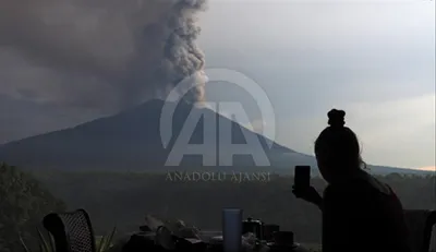 Фотографии вулкана Агунг в jpg