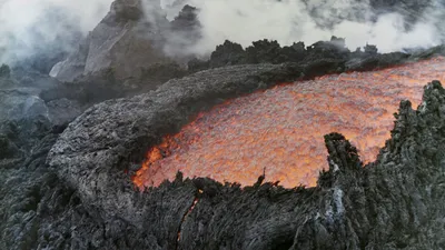Безымянный вулкан: взрывы на фото