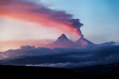 Снимки вулкана безымянного на 4K разрешении