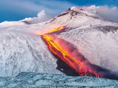 Вулкан эребус  фото