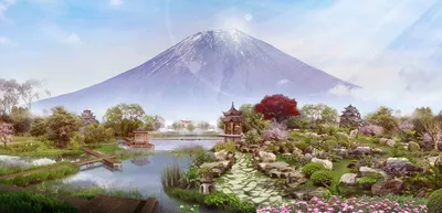 Фото на айфон с потрясающим Вулканом Фудзияма