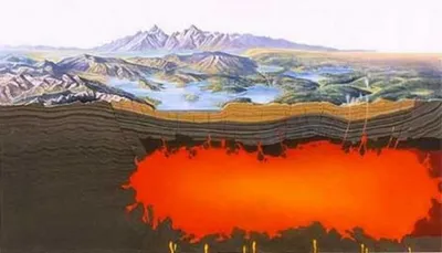 Удивительное фото вулкана Йеллоустоун в 4K