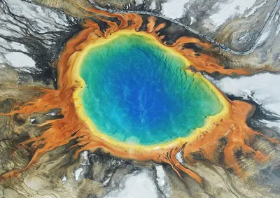 Фото на айфон с изображением вулкана Йеллоустоун