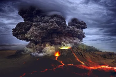 Фотографии природы: Вулкан Йеллоустоун в хорошем качестве