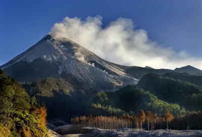 Адский огонь: Вулкан Мерапи на фото