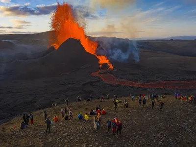 Вулкан Мерапи во всей его славе: фотография с высоты