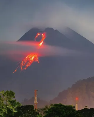 Вулкан Мерапи во всей красе