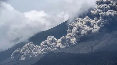 HD фотографии Вулкана Мерапи.