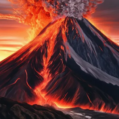 Вулканическая активность: потрясающий снимок