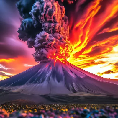 Фото вулкана в webp формате