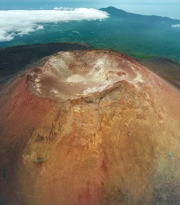Фотка вулкана Тятя в арт стиле