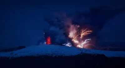 Фотографии природных чудес: Вулкан Эйяфьятлайокудль