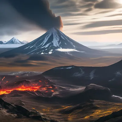 Фото на андроид: вулканы Камчатки величественны