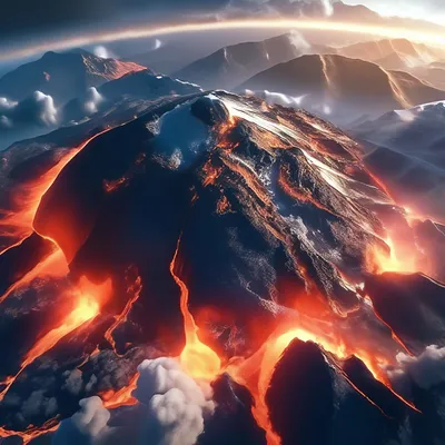 Сила огня и лавы: Вулканы мира на фотографиях