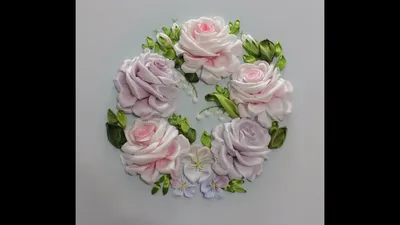 Прекрасные розы в вышивке лентами: выберите желаемый формат