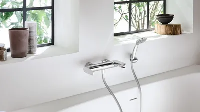 Фото с высотой смесителя над ванной в HD качестве
