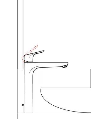1.8.1. Выбор оптимальной высоты смесителя над ванной (фото)