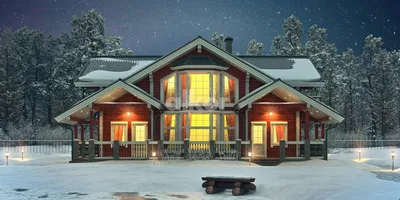 Зимний дом на фотографии: WebP изображения для быстрой загрузки
