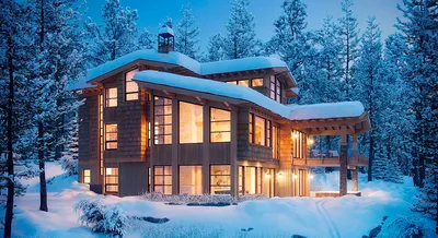 Зимний дом на фото: WebP изображения с высоким разрешением