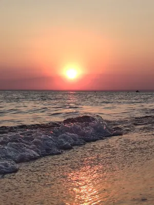 Закат на черном море  фото