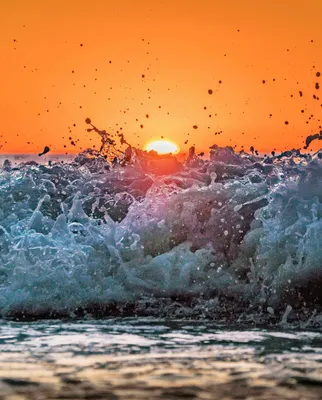 Закат солнца на море: png изображение
