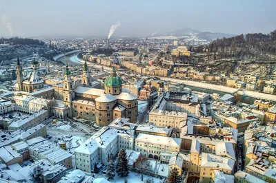 Зальцбург зимой: Ледяные краски города