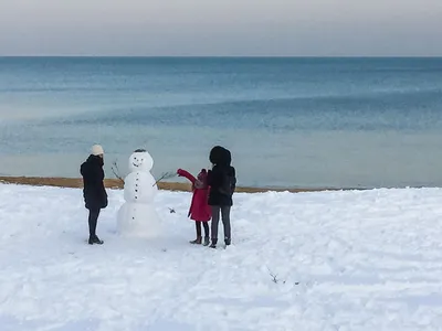 Фото замерзшего черного моря в формате HD