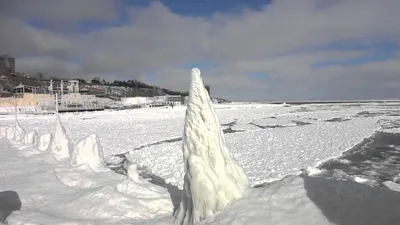 Фееричные замороженные пейзажи Черного моря: фотографии, словно из сказки.