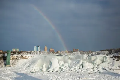 Магия замерзшего ниагарского водопада на фотографиях разного размера и формата