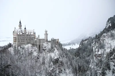 Фотографии замков: Зимний восторг в JPG