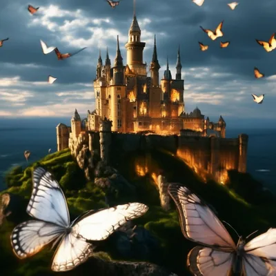 Замок бабочка: Изображение высокого качества в формате JPG